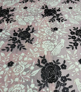 44" georgette thread + sequin