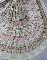 54" georgette embroideries
