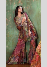44" satin georgette prints