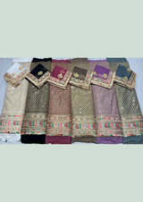 54" georgette embroideries