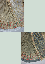 54" georgette embroideries