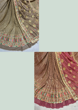 54" georgette embroideries