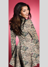 44" satin georgette prints