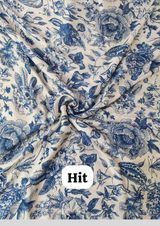 44" satin georgette prints