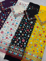 54" georgette embroideries