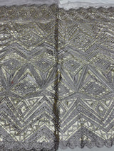 54" nett cutwork embroideries