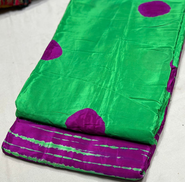 Pure crepe Hand dyeing Baatik boota