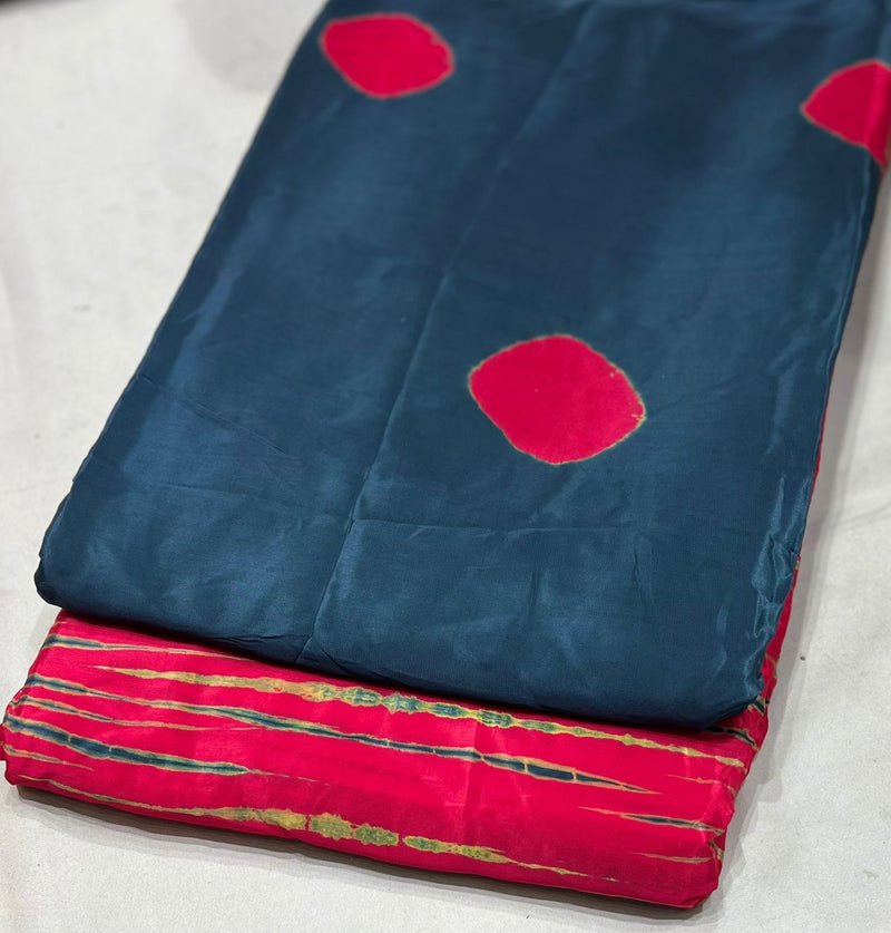 Pure crepe Hand dyeing Baatik boota