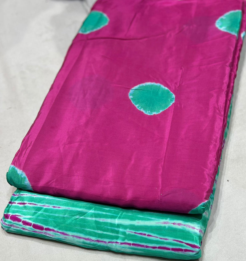Pure crepe Hand dyeing Baatik boota