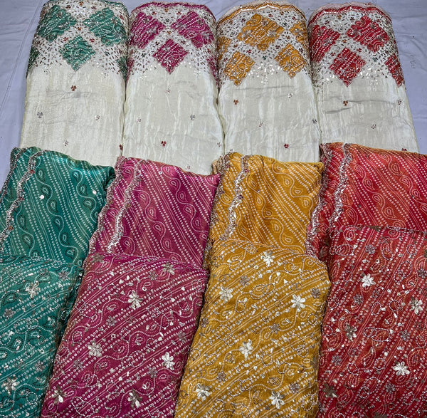 Pure Tissue Bandhni
