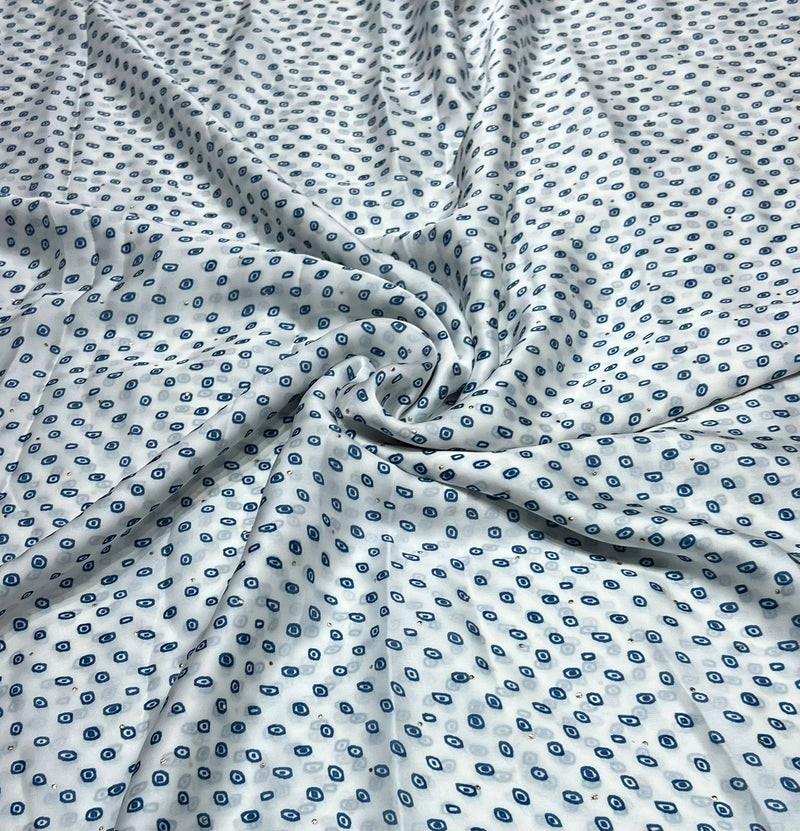 Satin georgette digital print
