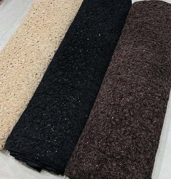 Velvet cutwork