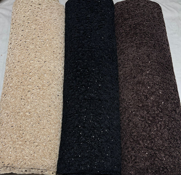 Velvet cutwork
