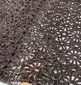 Velvet cutwork
