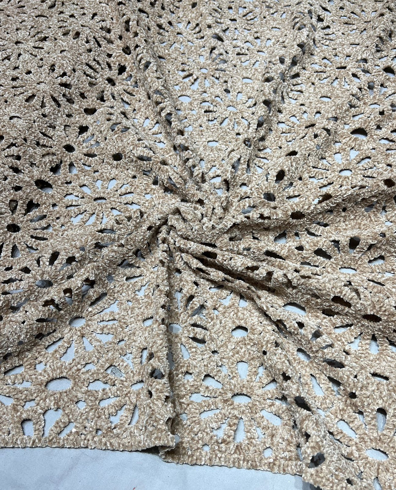 Velvet cutwork