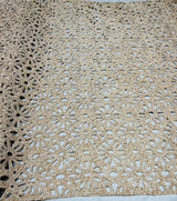 Velvet cutwork