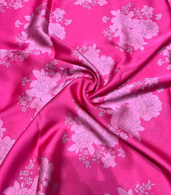 Satin georgette