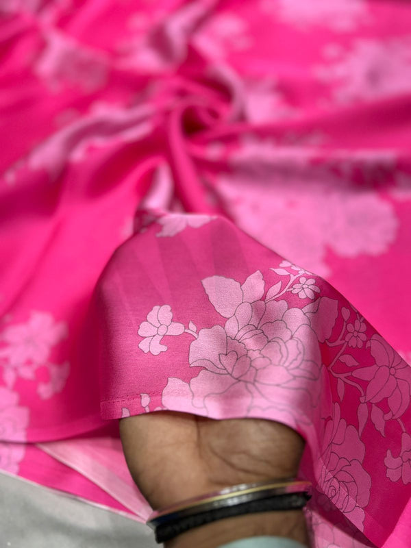 Satin georgette