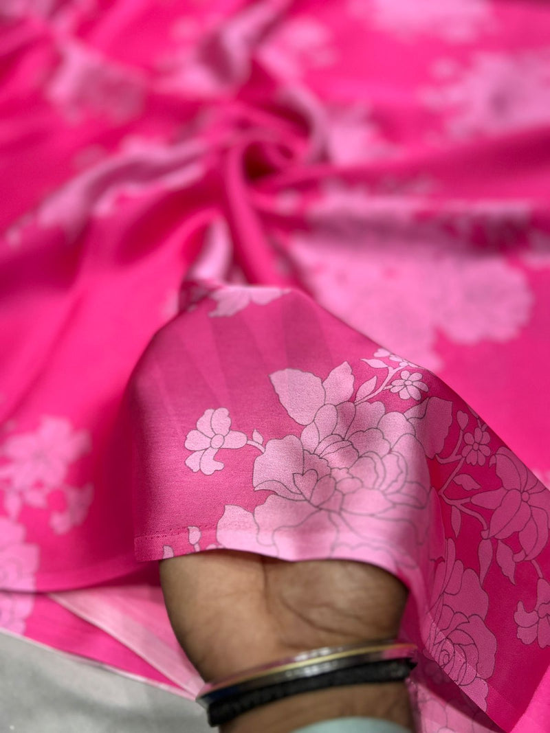 Satin georgette