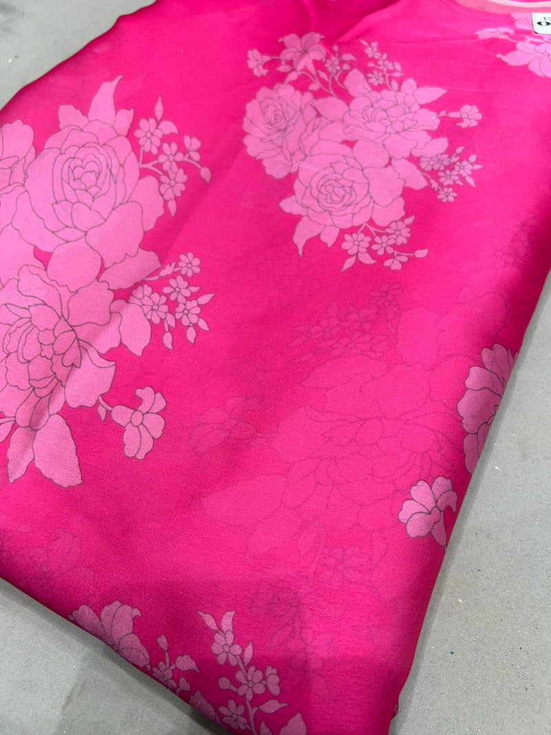 Satin georgette