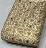 Heavy golden tissue shimmer