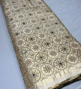 Heavy golden tissue shimmer