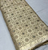 Heavy golden tissue shimmer