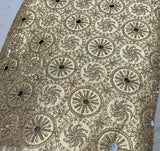 Heavy golden tissue shimmer