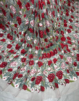 Net embroidery