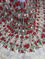 Net embroidery