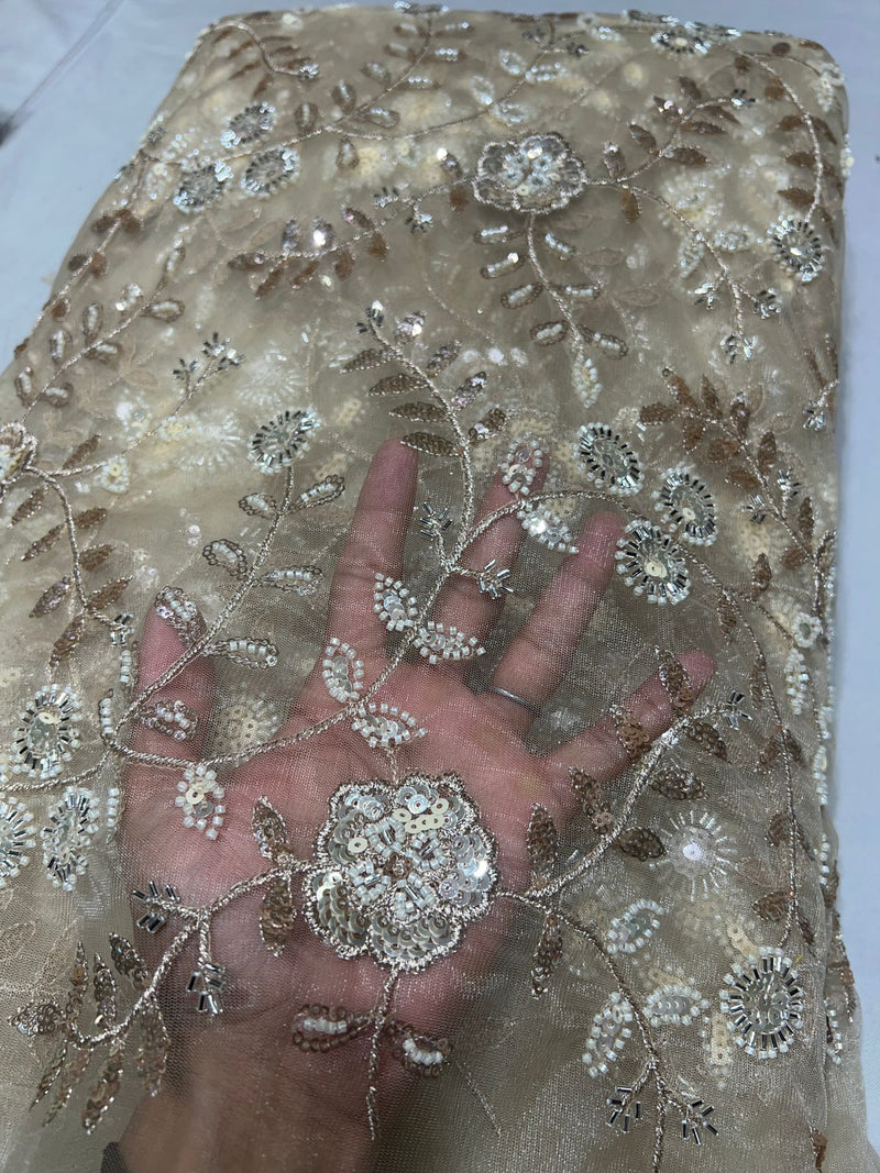 Heavy Cutdana Embroidery