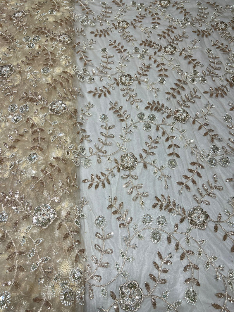 Heavy Cutdana Embroidery