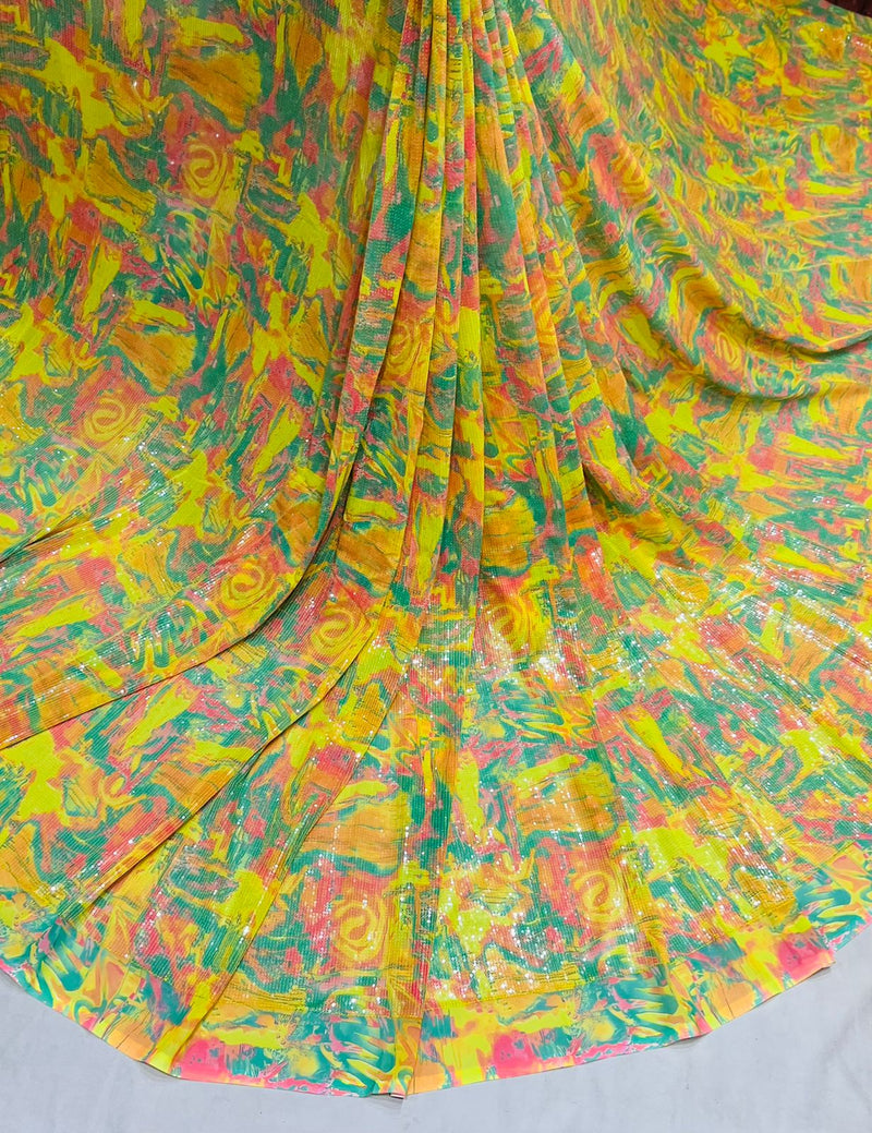 Georgette digital print