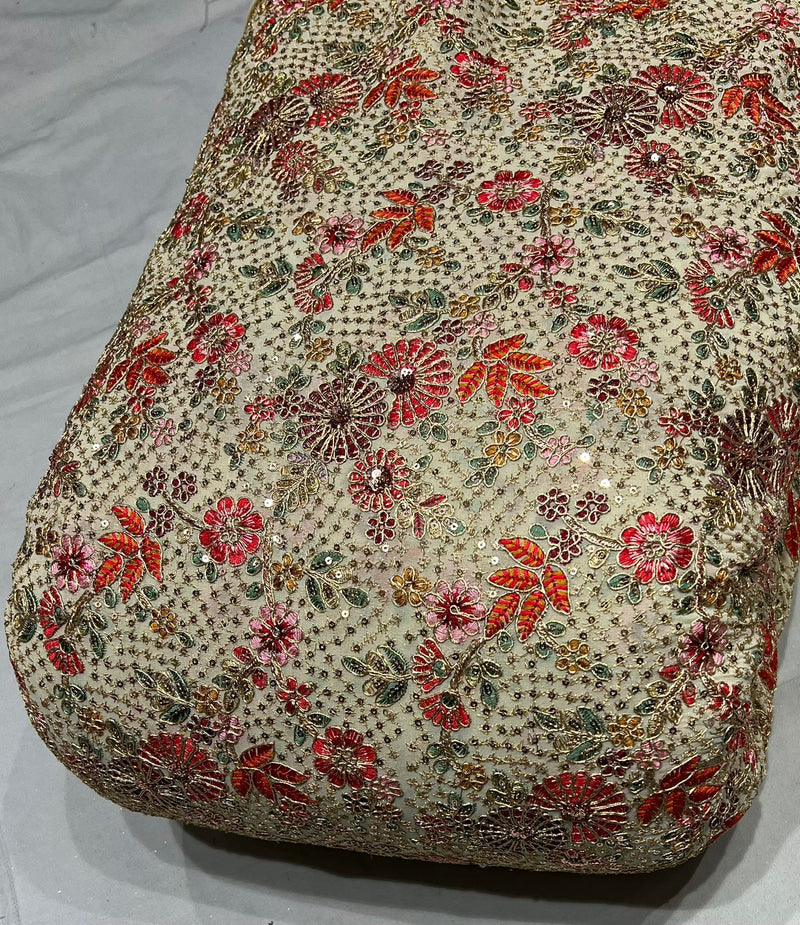 Georgette Sequence Embroidery