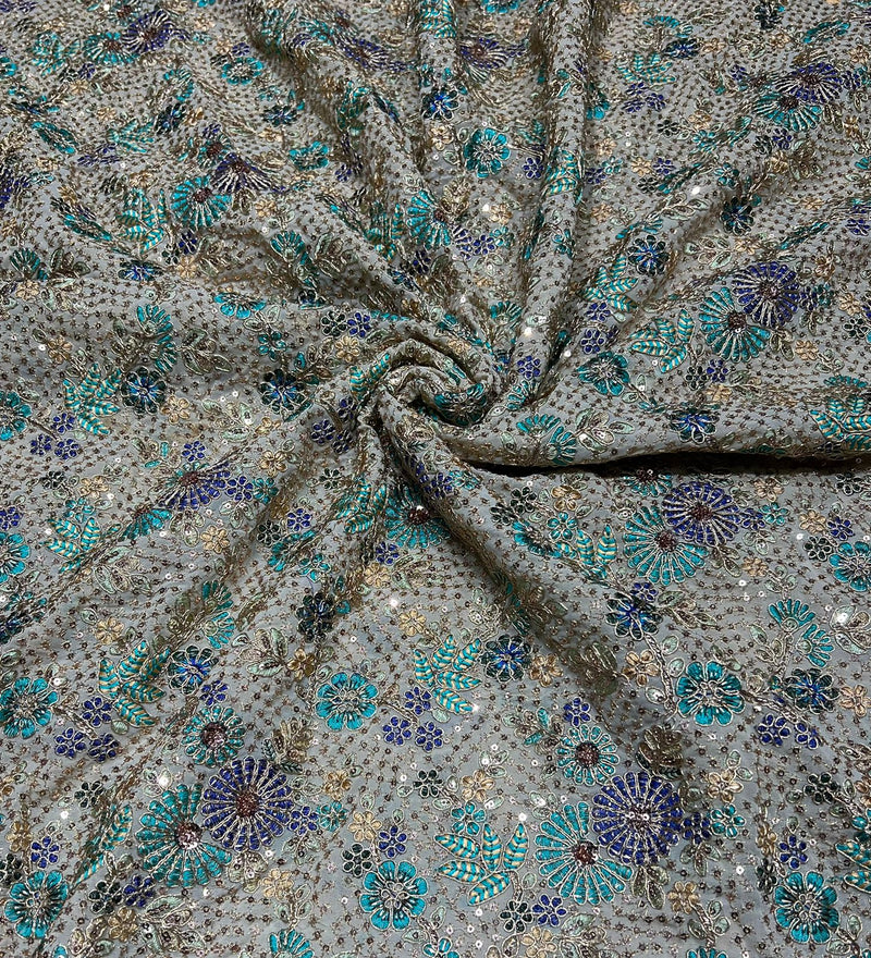 Georgette Sequence Embroidery