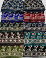 Kashmiri Embroidery Velvet