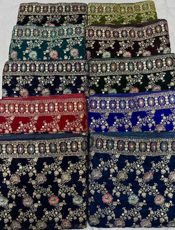 Kashmiri Embroidery Velvet