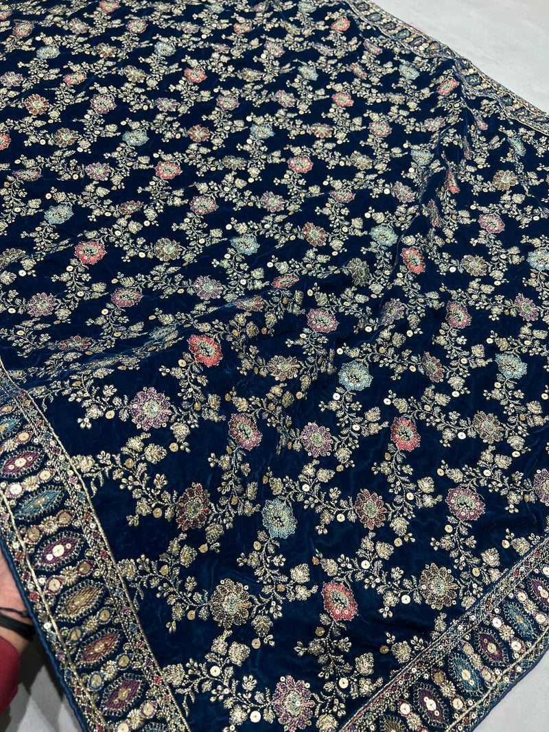 Kashmiri Embroidery Velvet