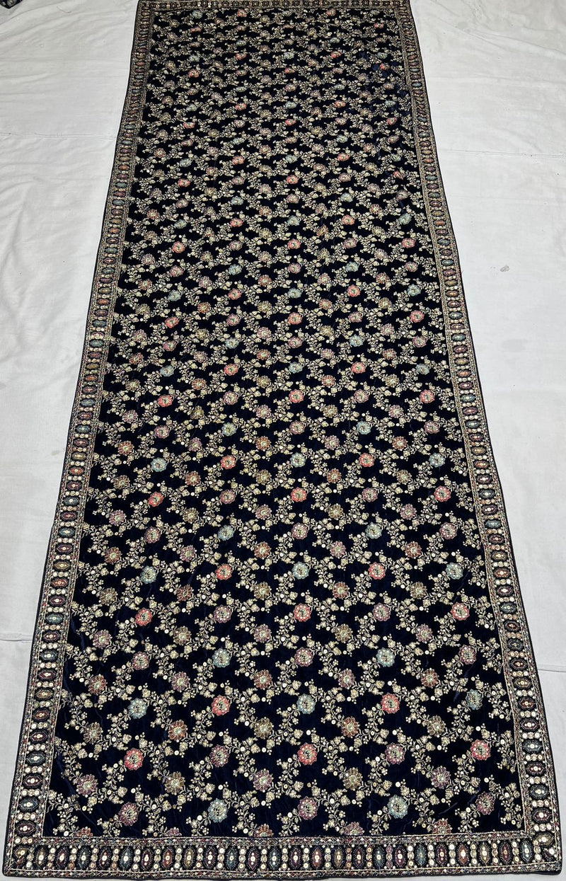 Kashmiri Embroidery Velvet