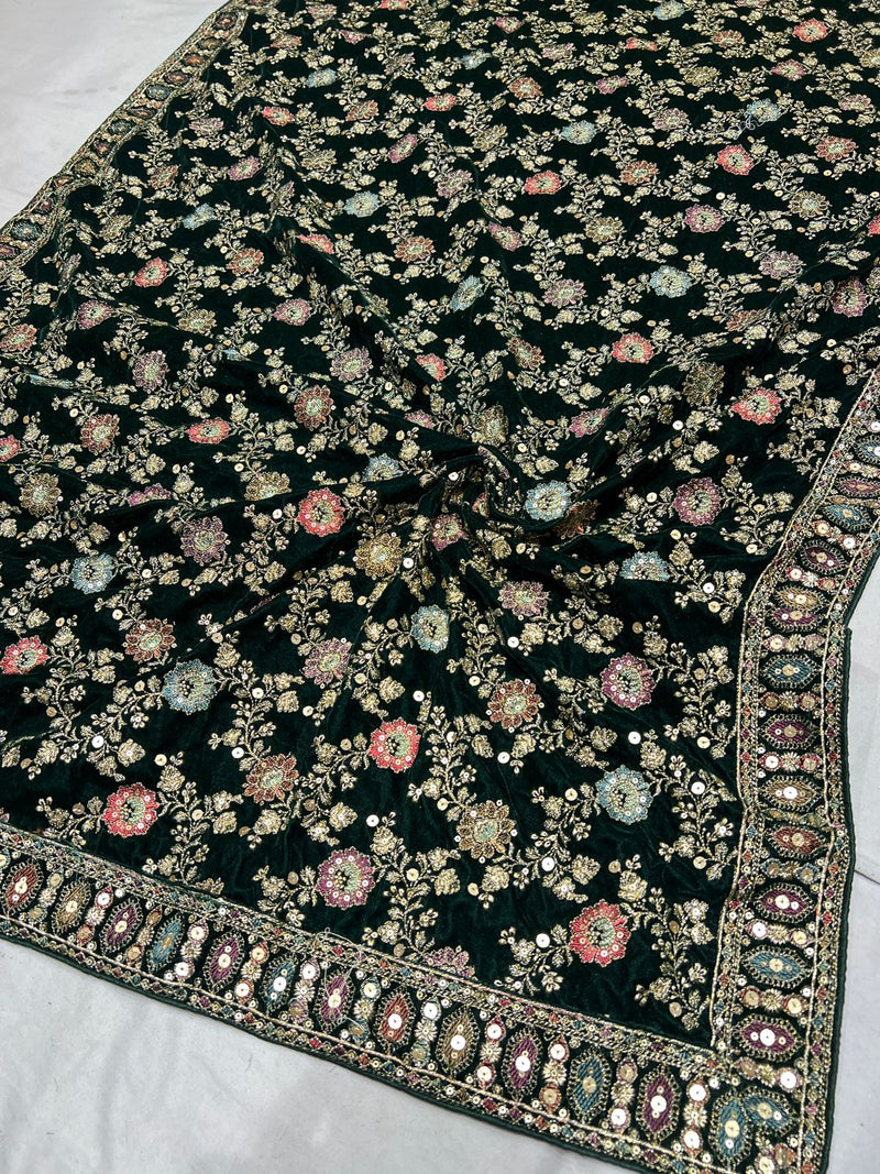 Kashmiri Embroidery Velvet