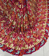 Crepe Position Print Embroidery