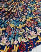 Crepe Position Print Embroidery
