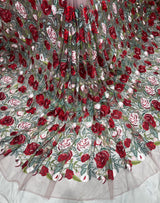 Net embroidery
