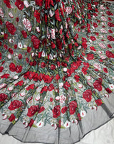 Net embroidery
