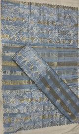 Pure Tissue Banarsi Patta Stripes