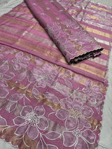 Pure Tissue Banarsi Patta Stripes