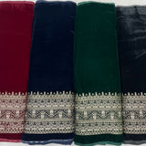 Pure Banarsi Zari Jaccord Booti Embroidery