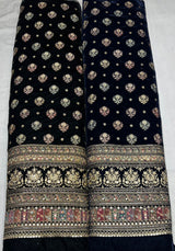 Kashmiri velvet multi embroidery