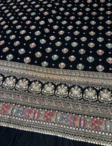 Kashmiri velvet multi embroidery