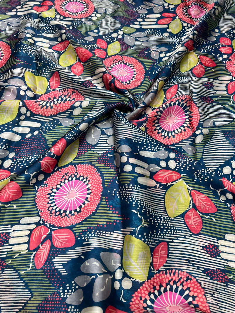 Satin georgette digital print